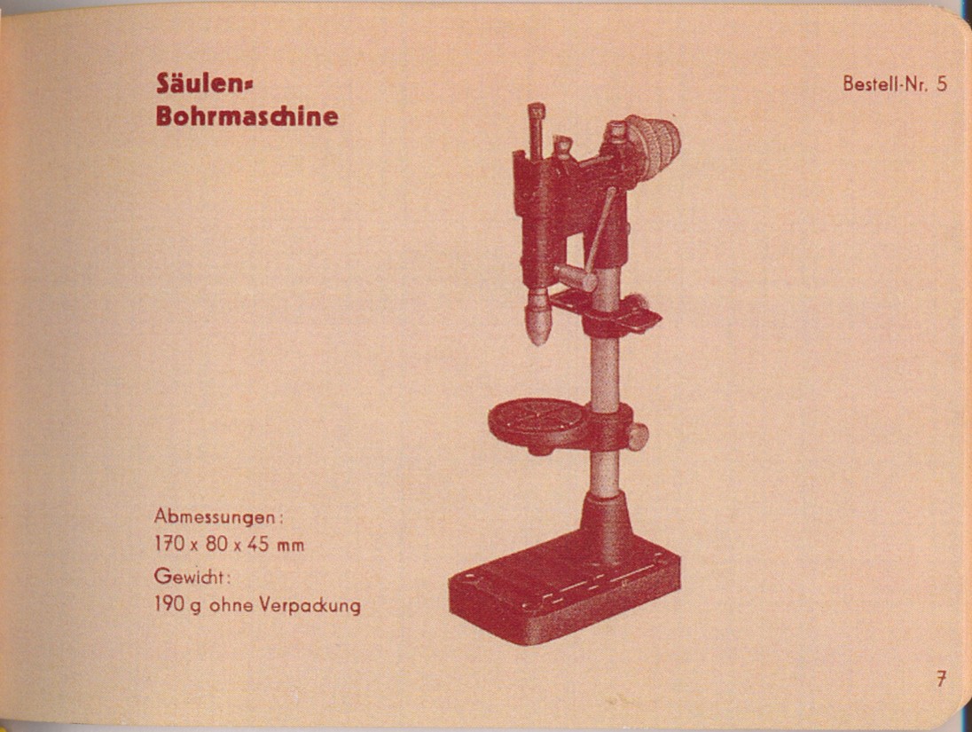 Katalog Oesterwitz Sulenbohrmaschine